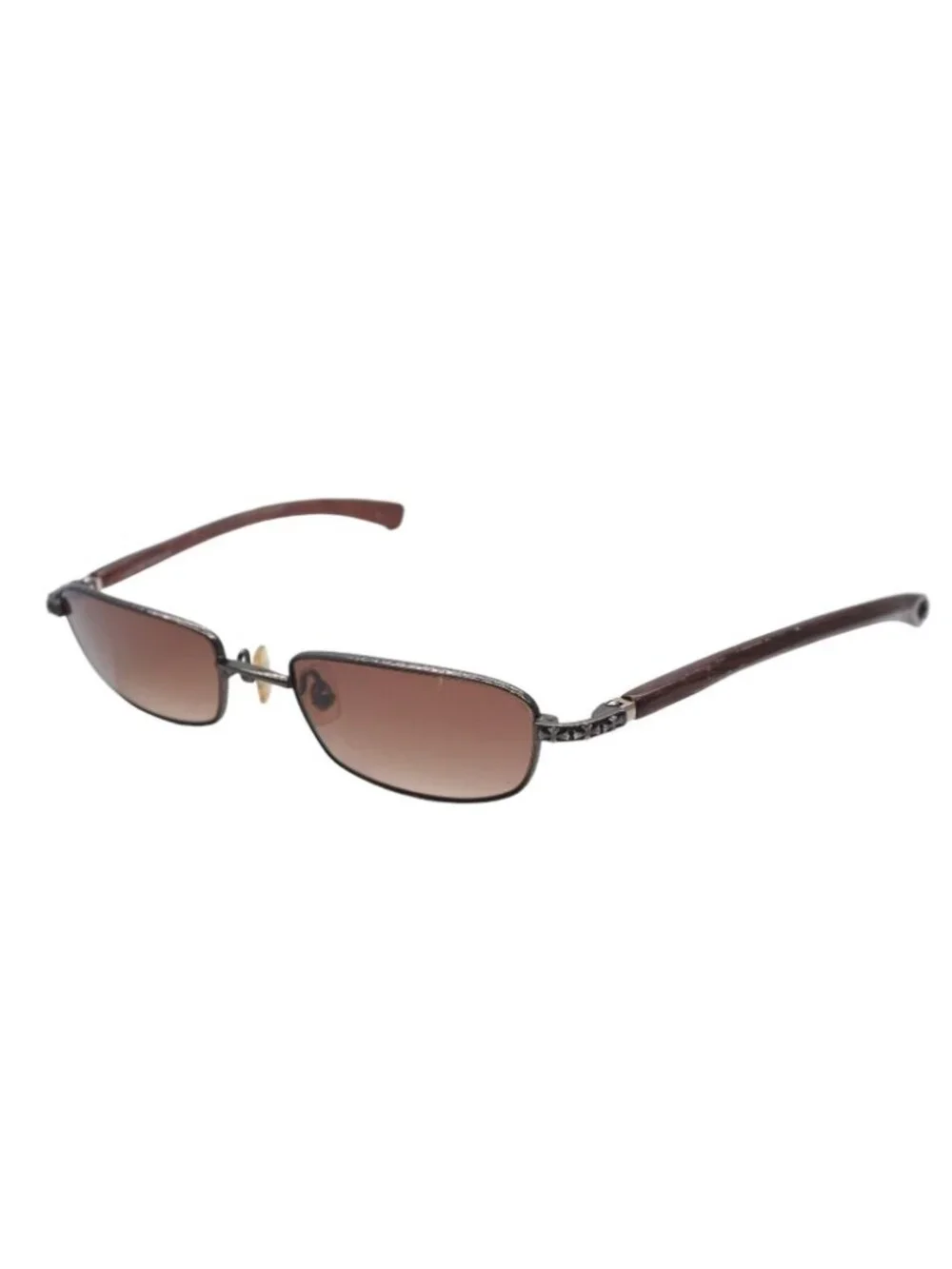 Chrome Hearts Vervedere-d Sunglasses Eyewear CH Cross Dagger Ebony Wood